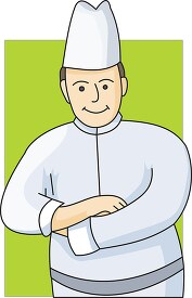 smiling chef with arms crossed