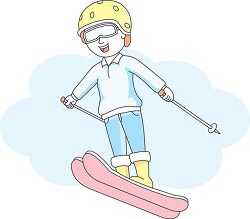 snow skiing jump