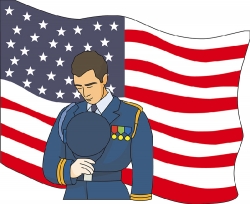 solider veterans day clipart