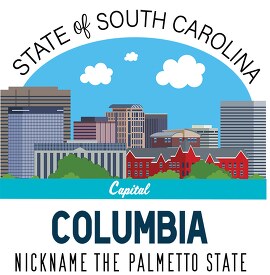south carolina state capital columbia nickname palmetto state ve