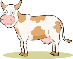 spotted dairy cow clipart