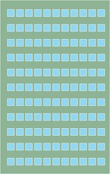 square pattern blue green