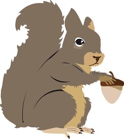 squirrel light brown clipart