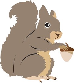 squirrel light brown clipart