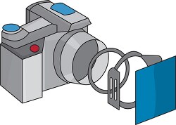 srl digital camera with filter clipart