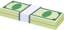 stack of bills money clipart