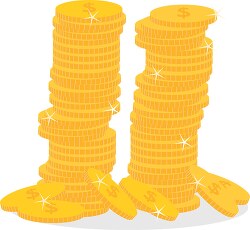 stack of coins clipart 1