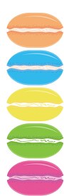 stack of colorful macaroons clipart 7151