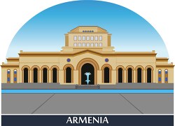 state history museum country of armenia clipart
