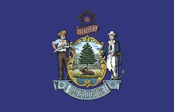 state of maine flag