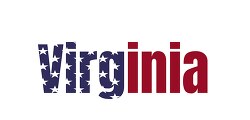 state of Virginia vector lettering