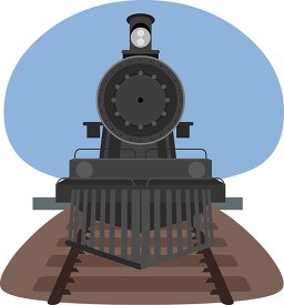 steam engine front view of steam train transportation clipart 2