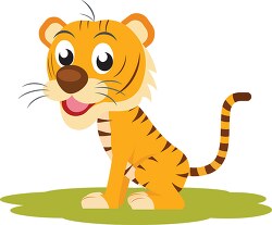 cartoon tiger wild animal clipart