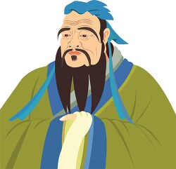 Chinese Philosopher Confucius Clipart