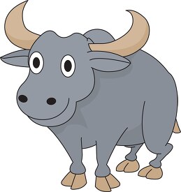 indian buffalo clipart