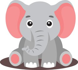 cute young elephant clipart