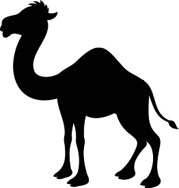 dromedary camel silhouette clipart
