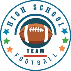 high school football team logo clipart