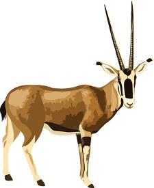 oryx antelope clipart