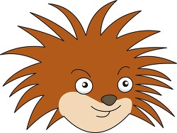 porcupine cartoon face