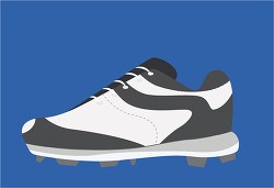 softball shoe on blue background clipart