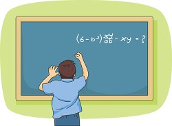 student solving math problem