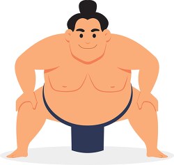 sumo wrestler vector clipart