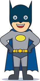 super hero bat cape clipart