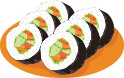 sushi chinese food clipart
