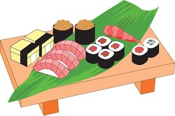 Sushi Traditional Japanese Food Japan Asia Clipart