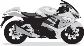 suzuki hayabusa motorcycle bikes gray color