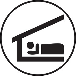 symbol accommodations sleeping shelter 01