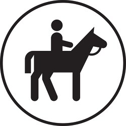 symbol horseback riding