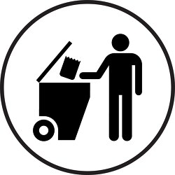 symbol services trash dumpster