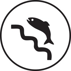 symbol water fish ladder 01