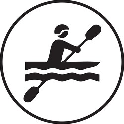 symbol water kayaking