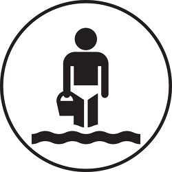symbol water wading