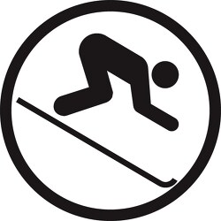 symbols downhill skiing