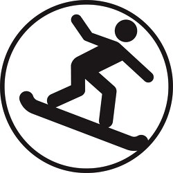 symbols winter snowboarding