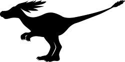 syntarsus dinosuar clipart silhouette