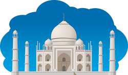 Taj Mahal India clipart