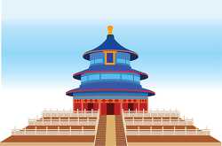 temple of heaven ancient china clipart