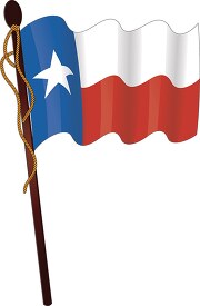 texas state flag on a flagpole
