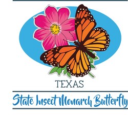 Texas state insect the honey bee clipart image