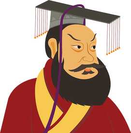 The First Emperor Qin Shi Huang Clipart