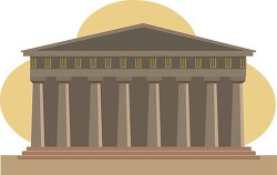 the greek acropolis clipart image