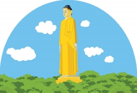 the laykyun sekkya buddha monywa myanmar clipart