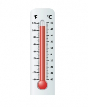 thermometer with temperature rising animated clipart 1