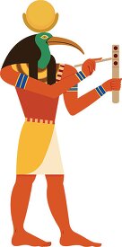 thoth the ancient egyptian god of scribe clipart