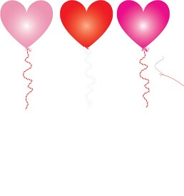 three valentines day balloons 2